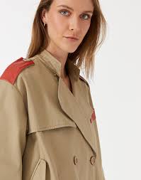 Short And Flared Trench Coat