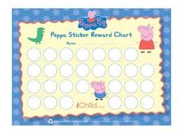 This Bright And Colourful Peppa Pig Sticker Reward Chart