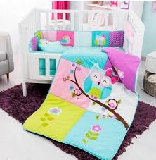 Owl Doroty Baby Girls Crib Bedding Set