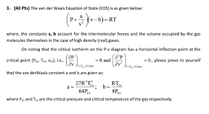 Der Waals Equation