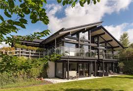There is a path from the garden. Holiday Home Of The Week An Ultra Modern Huf Haus Home With Amazing Views In Lacock Wiltshire Knight Frank Blog