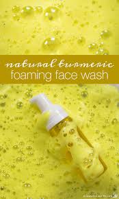 natural turmeric foaming face wash