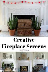 creative fireplace screens