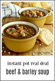 Instant Pot Beef Barley Soup Frugal Hausfrau gambar png