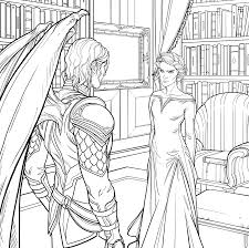 Image lucien and elain by meabhd 2. A Court Of Thorns And Roses Coloring Book Explore Tumblr Posts And Blogs Tumgir