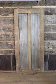 Rustic Door Made Of Antique Corrugated