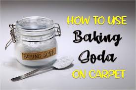 how to use baking soda on carpet