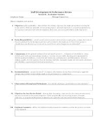 Employee Reviews Sample Self Evaluation Comments Example