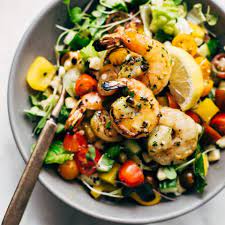 Grilled Shrimp Salad Ideas gambar png