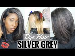 how to dye your hair silver grey ft