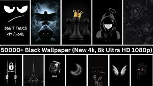 50000 black wallpaper new 2k 4k