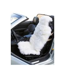 long wool sheepskin car seat