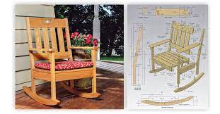 Outdoor Rocking Chair Plans Woodarchivist