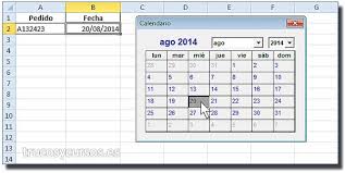 Calendario En Celda Excel Trucos Y Cursos De Excel