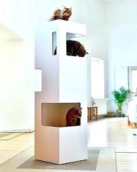 Browse walmart canada for a wide assortment of cat trees, with all kinds of creative designs, keeping your cat happily occupied, at everyday great prices! Stylish Cat Tree Fashionable Cat Furniture The Designer Tree Guarantees That You And Your Will Enjoy A Modern Cat Furniture Cat Furniture Design Cat Furniture