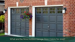 trending colors for garage doors in