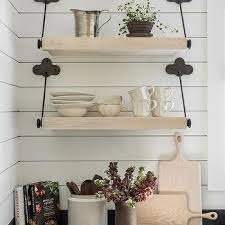 Wood Rustic Kitchen Shelves Design