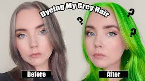 dyeing my natural grey hair with semi