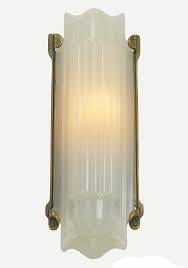 Vintage Hardware Lighting Art Deco Wall Sconce Recreated 1930s Lightolier Luxart Light Fixture 236 Es Dk