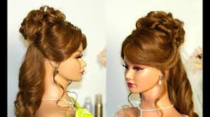These looks are effortless and chic. Wedding Hairstyle For Medium Long Hair Curly Half Up Half Down Youtube