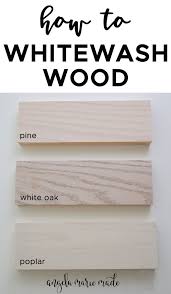 how to whitewash wood with paint