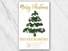 free printable christmas invitation