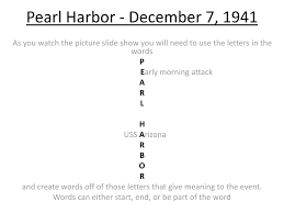 turn in your dbq essays these are for today ppt 2 pearl harbor