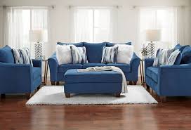 velour blue sofa loveseat part