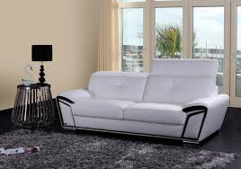 white eco leather sofa set vg200