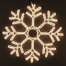 24 deluxe rope light snowflake frosted