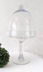 Glass Footed Cake Stand And Glass Dome