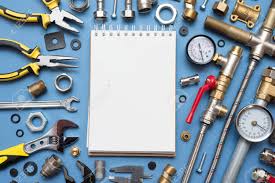 You don't have to purchase all of these tools at while this is not a completely exhaustive list, it will get you out of the majority of plumbing predicaments. Plumbing Flat Lay Background With Copy Space Work Tools Pipeline Stock Photo Picture And Royalty Free Image Image 150023858