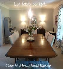 I know that most homes have closet ceiling lights, and you can put them there. Diy Pendant Light Fixture Dining Room Details