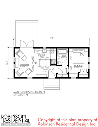 476 Sq Ft Ontario Tiny House Plan