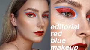 simple editorial graphic makeup look