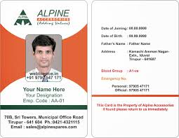 Id Card Format For Employee Download
