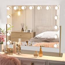 led lighted makeup mirror large