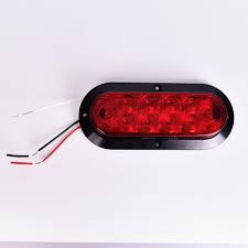 6 Inch Waterproof Oval Red Led Trailer Tail Lights Turn Stop Signal Brake Trailer Lights For Truck Rv Buy Oval Trailer Tail Light Trailer