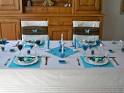 Deco table turquoise