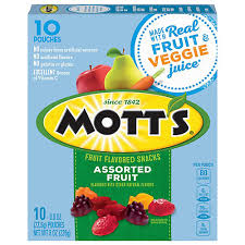 orted fruit flavored snacks