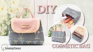 diy makeup cosmetic bag how to make a