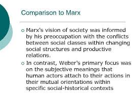 Karl Marx and Max Weber About Society