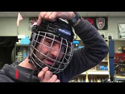 Proper Fitting A Cage On A Hockey Helmet Youtube