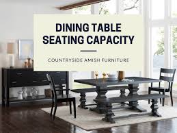 Table Size Seating Capacity Round