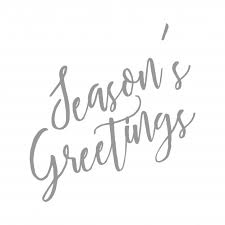 Seasons Greetings Hand Writting Letter Quote Vector
