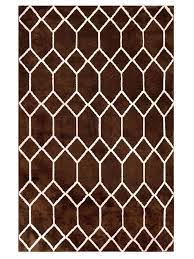 brown microfibre carpet set