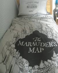 My New Hp Marauders Map Bed Sheet