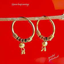 22 ct gold plated earrings indian