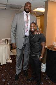 Shaquille O'Neal with Kevin Hart ...