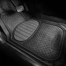 fh group heavy duty climaproof trimmable touchdown non slip rubber floor mats front 27 5 x 18 5 rear 52 x 16 inches full set gray